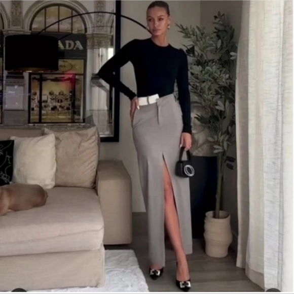 Zara asymmetrical waist maxi skirt - Picture 14 of 17